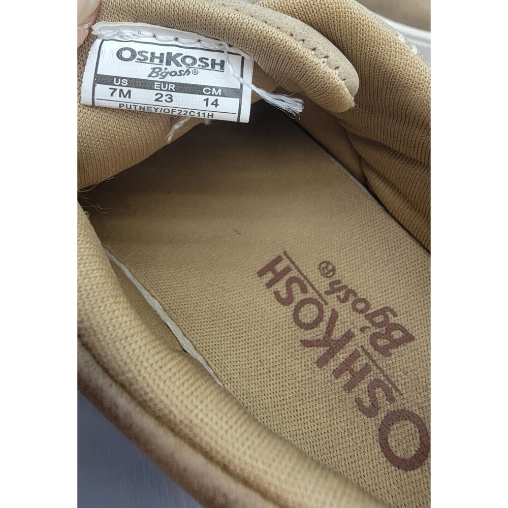 OshKosh B’Gosh Putney Toddler Boys’ Casual Shoes Tan Beige Size 7M - Picture 13 of 13